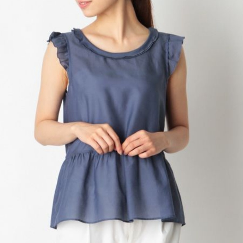Ships Sheer Peplum Top